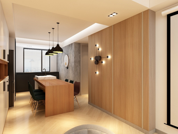 145㎡現代原木風，時尚簡約的家居空間