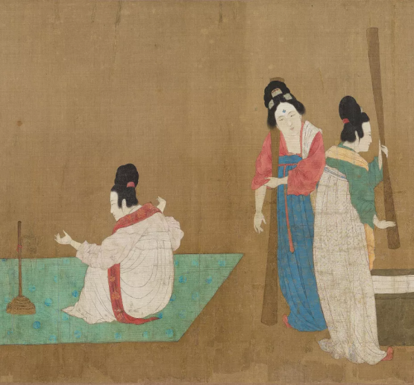 宋徽宗臨摹下的《搗練圖》,放大後,細節超震撼 宋徽宗臨摹下的《搗練圖》,放大後,細節超震撼