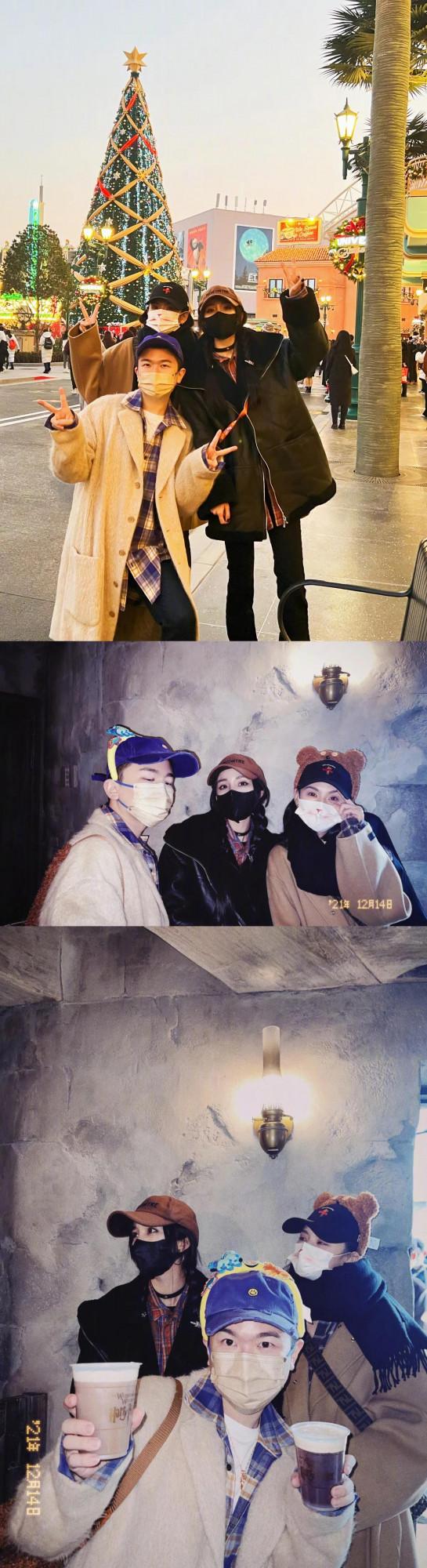 楊冪北京環球影城遊客照，私服超酷