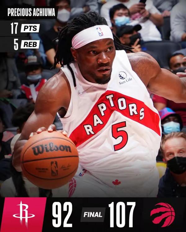 18分鐘砍17+5帶隊大勝火箭！才271萬，猛龍撿寶，在熱火只會屈才