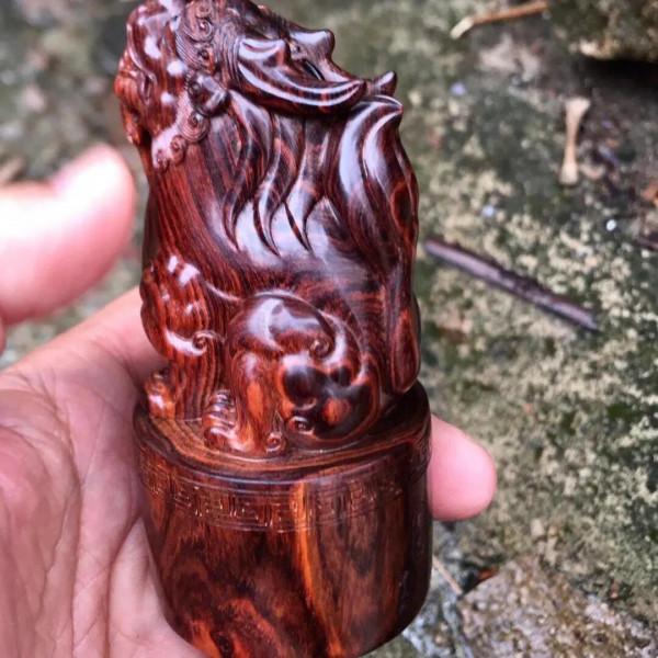 海黃紫油梨老料招財貔貅