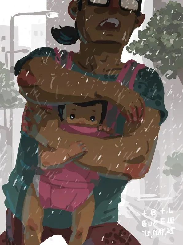 會畫畫的爸爸,太暖了 會畫畫的爸爸,太暖了