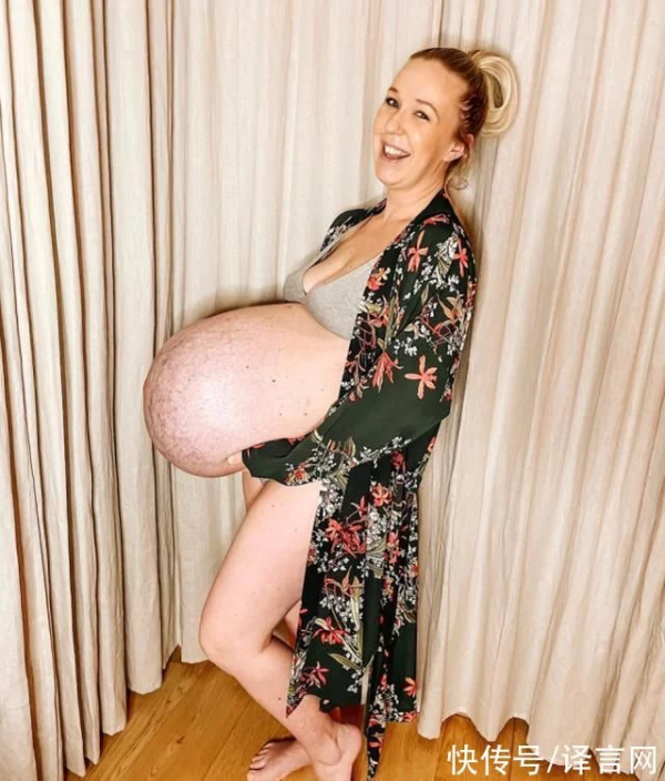 丹麥三胞胎媽媽分享壯觀孕肚照片，超1400萬人觀看，母親真偉大