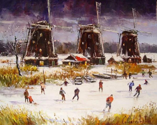 俄羅斯畫家格列布·戈魯貝茨基刀畫作品欣賞