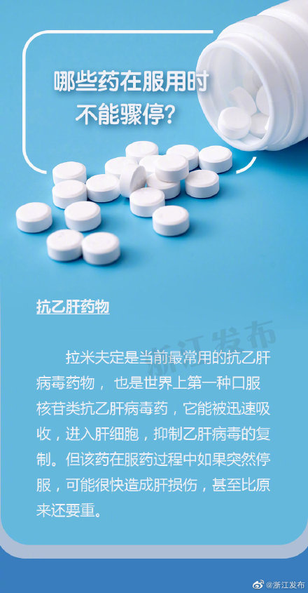 這些藥在服用時不能驟停 這些藥在服用時不能驟停