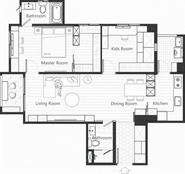 72㎡木色溫馨家,素樸自然的家住著最舒服 72㎡木色溫馨家,素樸自然的家住著最舒服