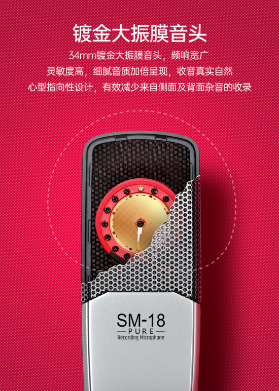 得勝SM-18系列專業錄音麥克風全新上市 帶來更周全的聲音體驗