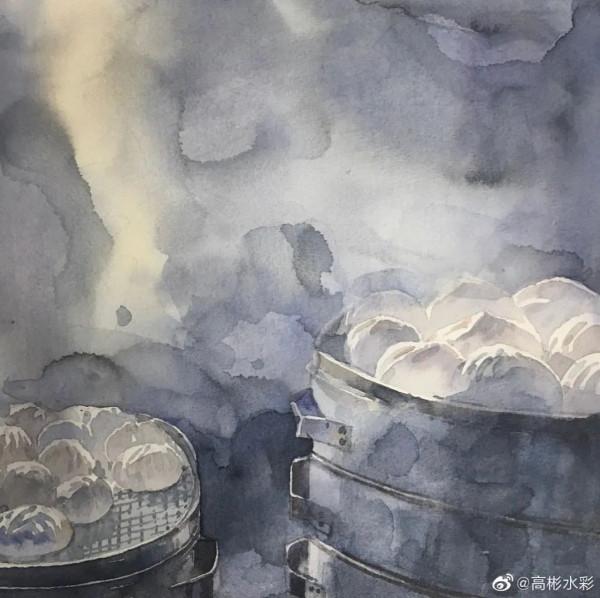 川美畢業的水彩大師，筆下繽紛的花卉、極致的風景靜物，張張迷人