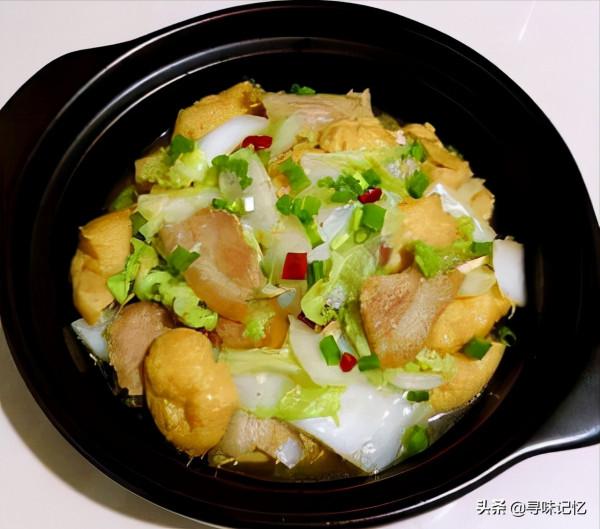 大白菜燒油豆腐