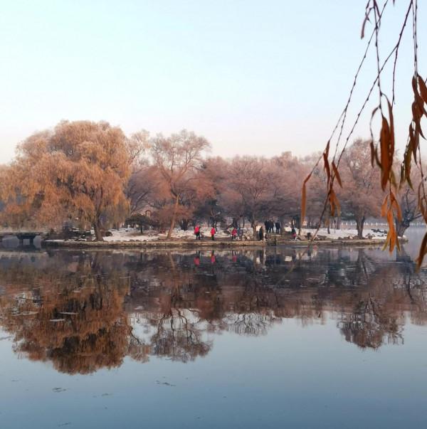 濃墨重彩的瀋陽市北陵公園最美水面倒影