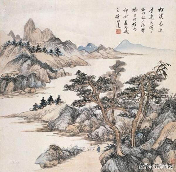 張大千頂禮膜拜的畫家，作品太美啦