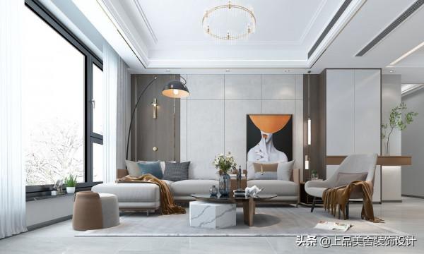 江蘇夫婦將兩套房打通，以現代時尚為格調，卻裝出大豪宅的視覺感