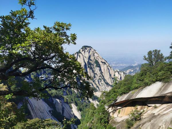 仙掌崖在華 山東 峰 仙掌崖在華 山東 峰