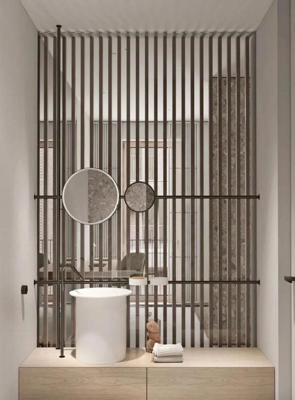 大理石衛生間設計，簡約輕奢