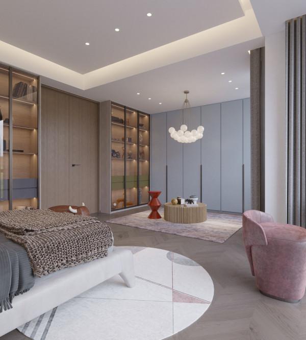 挑空複式樓現代風格設計案例