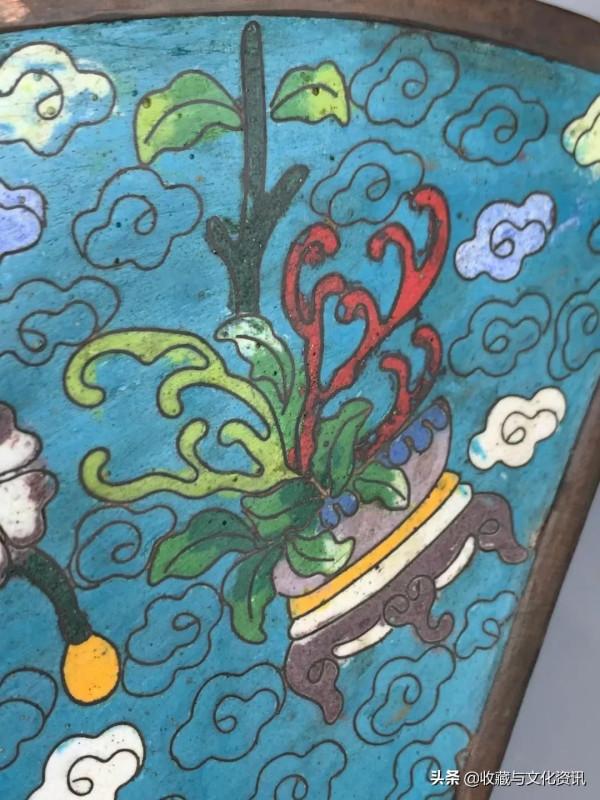 晚清景泰藍方扁瓶鑑賞