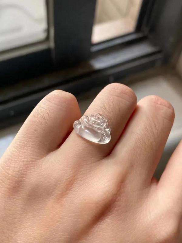 迷你玻璃種小冰佛 迷你玻璃種小冰佛