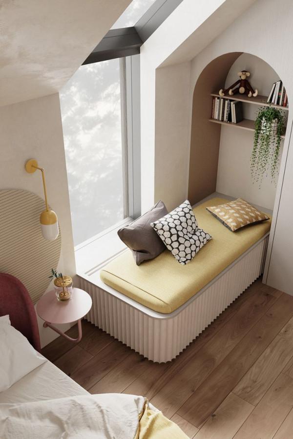 兒童房是要“花點心思”，隱藏櫃抽出來當臺階，有趣！能玩能收納