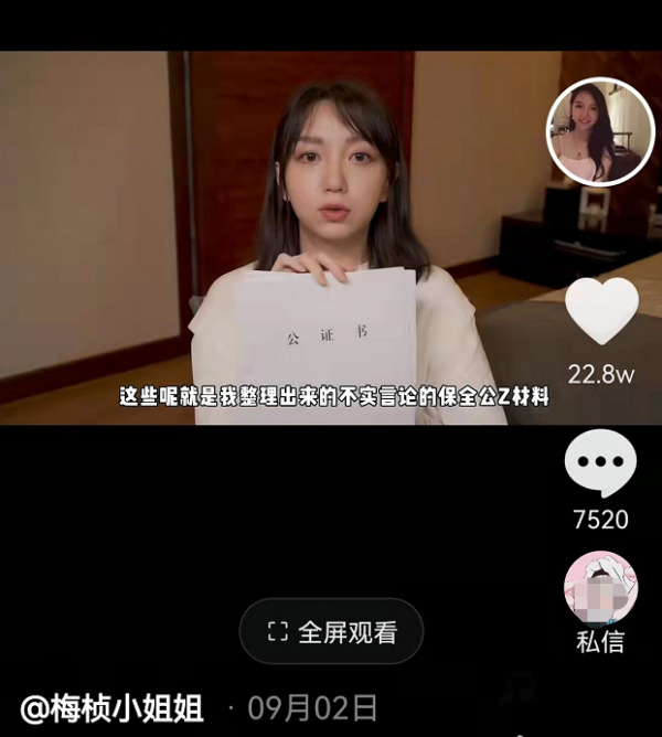 嫁豪門住豪宅坐擁百萬粉，懷著孕的網紅梅幀何苦為難一個大學生？