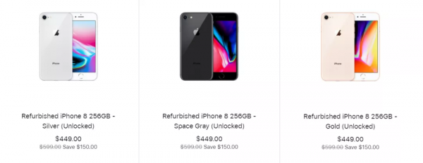 “新”機售價2028元？蘋果官網上架iPhone 8官翻機
