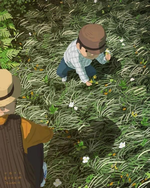 會畫畫的爸爸,太暖了 會畫畫的爸爸,太暖了