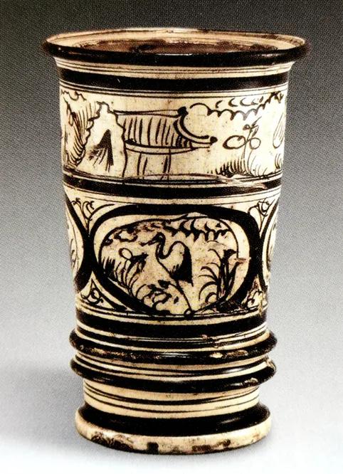 紀年銘文-明磁州窯褐地劃“永樂貳拾壹年”花卉紋梅瓶影象研析