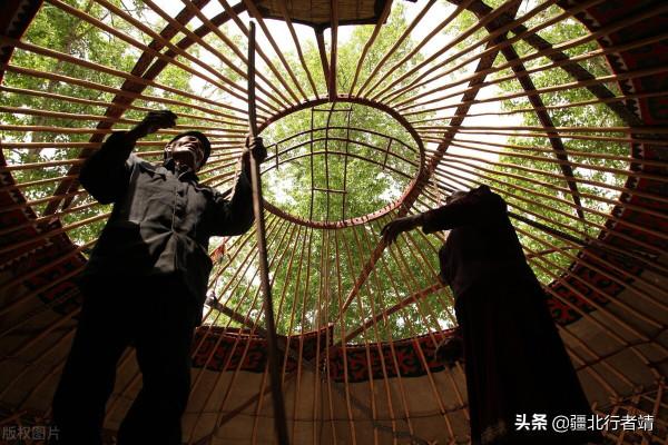 新疆哈薩克族的氈房