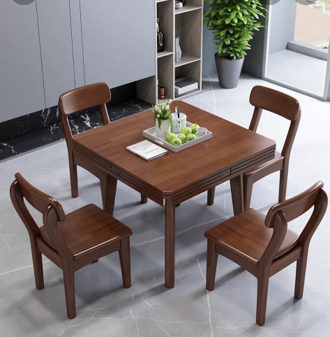 “新中式”伸縮實木餐桌一出,大圓桌過時了!整潔美觀,太機智了 “新中式”伸縮實木餐桌一出,大圓桌過時了!整潔美觀,太機智了