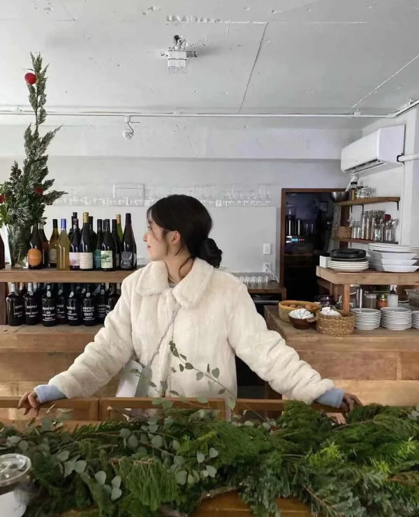 禹妃女裝-毛絨外套+針織褲