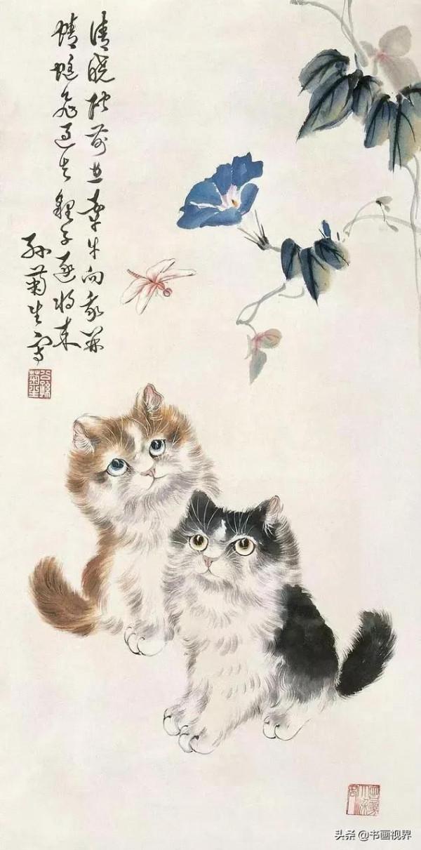 孫菊生筆下的貓有多精彩？看看這46幅國畫吧