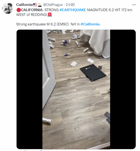 突發！北加州近海發生6.2級地震，舊金山灣區震感強烈