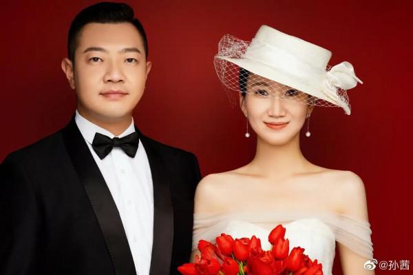 孫茜曬妹妹婚紗照，祝賀新婚，但是很遺憾自己去不了