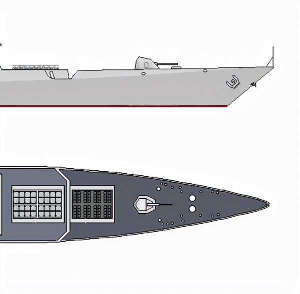 架空：中俄高階軍事科技結晶，火力超過055，俄羅斯21052型驅逐艦