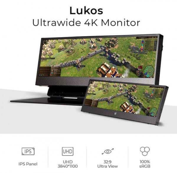 Lukos 14英寸行動式顯示器Ultrawide 4K成功眾籌