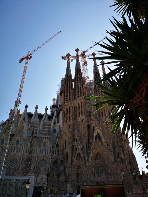 在巴塞羅那聖家大教堂 在巴塞羅那聖家大教堂