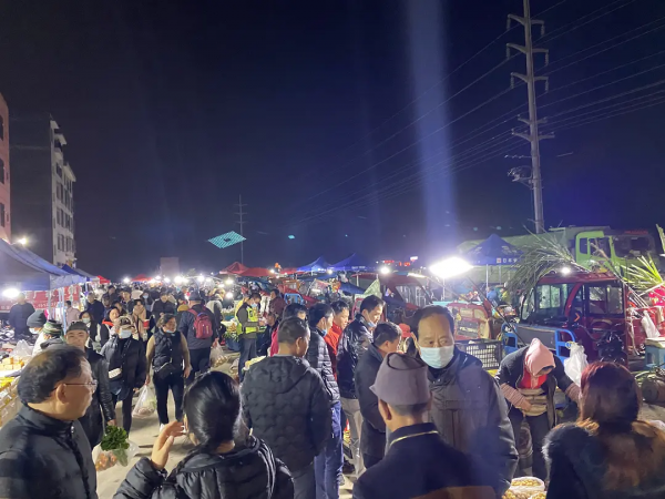 雲南紅河蒙自，大樹寨夜市