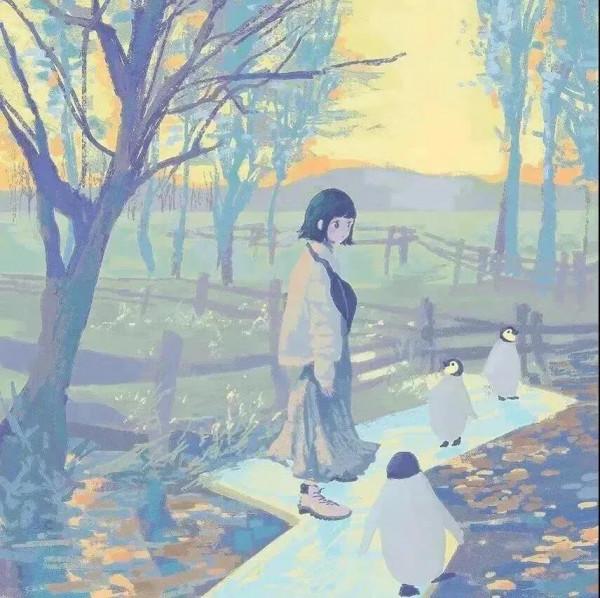 超治癒的動漫頭像｜月落星沉