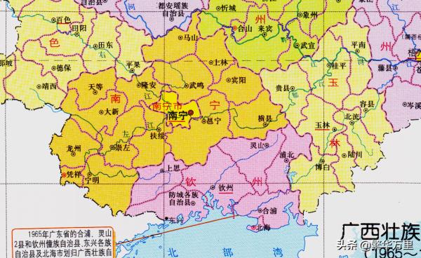 廣西的區劃調整，14個地級市之一，南寧市如何有12個區縣？