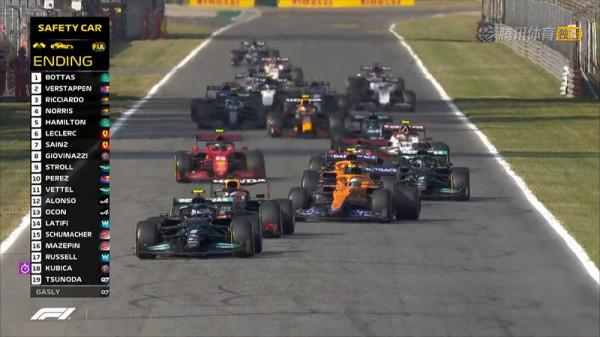 F1蒙扎衝刺排位，漢密爾頓起步令人昏厥，博塔斯P1卻錯過杆位