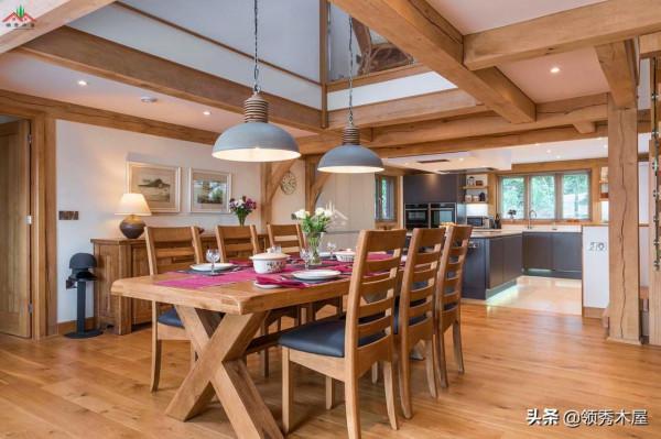 以木為主體框架，石材為牆，這才是真正的鄉村田園風格木別墅木屋