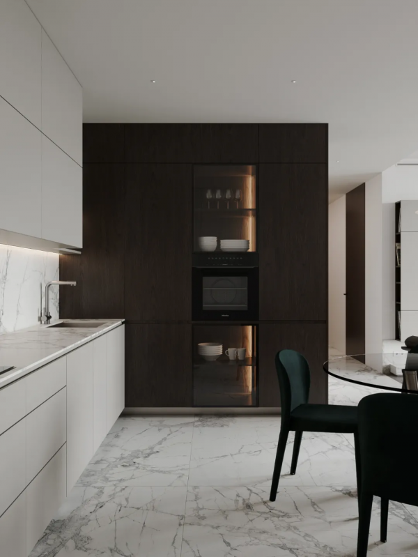 90㎡，一對夫婦的兩居室，輕盈素雅