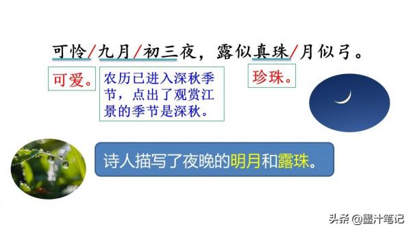 四年級語文上冊（人教版）第三單元《古詩三首》課文講析