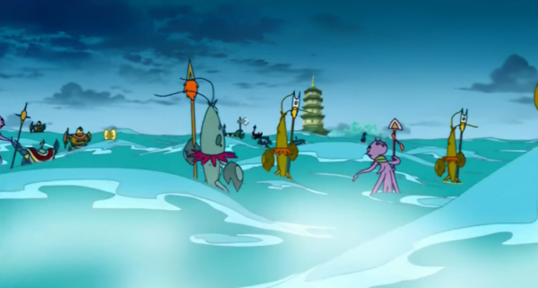 動畫版《水漫金山》，法海他也懂愛，和小青甜甜蜜蜜