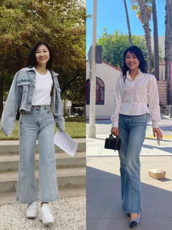 秋季懂搭配的女人不顯老，不信看這位52歲“姐姐”，比小姑娘還俏