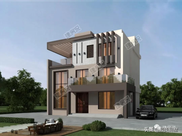 這款現代風別墅，成功引起了我的注意，2022建房小目標