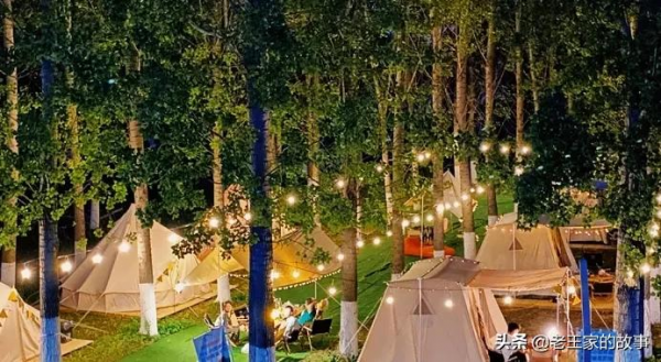 帳篷露營地，投資小、顏值高、不佔土地指標的網紅住宿