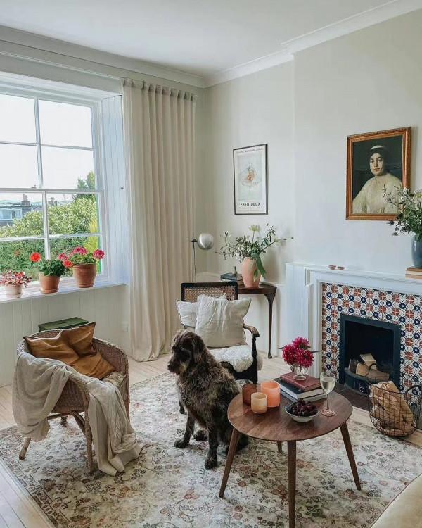 蘇格蘭太太曬出溫暖小屋，溫馨復古與花為伴，悠閒生活太解壓了