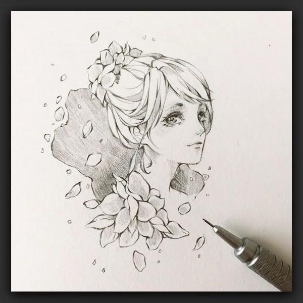 手繪｜一支鉛筆也能畫出很棒的畫面！yiingko的漫畫手繪作品欣賞