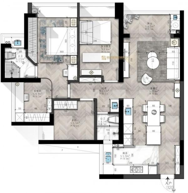 107㎡度假風三居室,暖橘色+復古綠,享受優雅又慵懶的生活 107㎡度假風三居室,暖橘色+復古綠,享受優雅又慵懶的生活