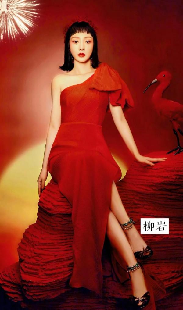 在中國有一種紅叫中國紅，女明星集體穿紅色衣服，你最看好誰？